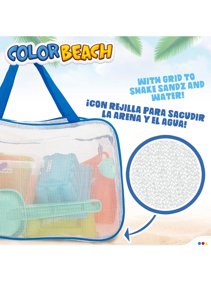 Bolsa de praia com balde e acessórios color beach N/D - Kiabi