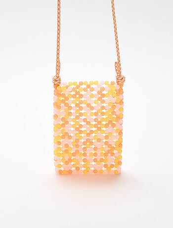 Bolsa de telefone em pérolas