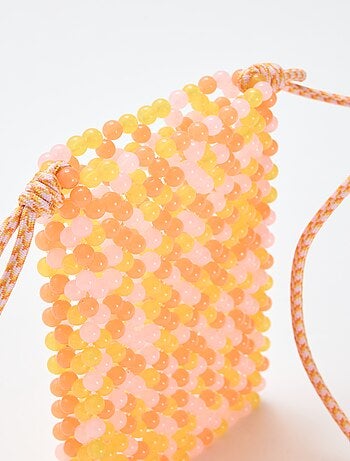 Bolsa de telefone em pérolas