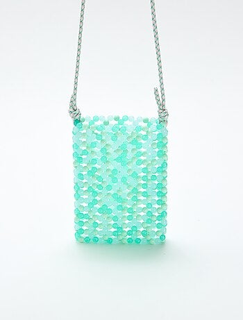 Bolsa de telefone em pérolas
