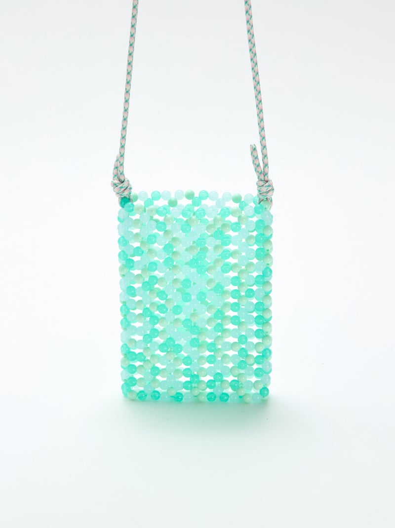 Bolsa de telefone em pérolas Verde - Kiabi