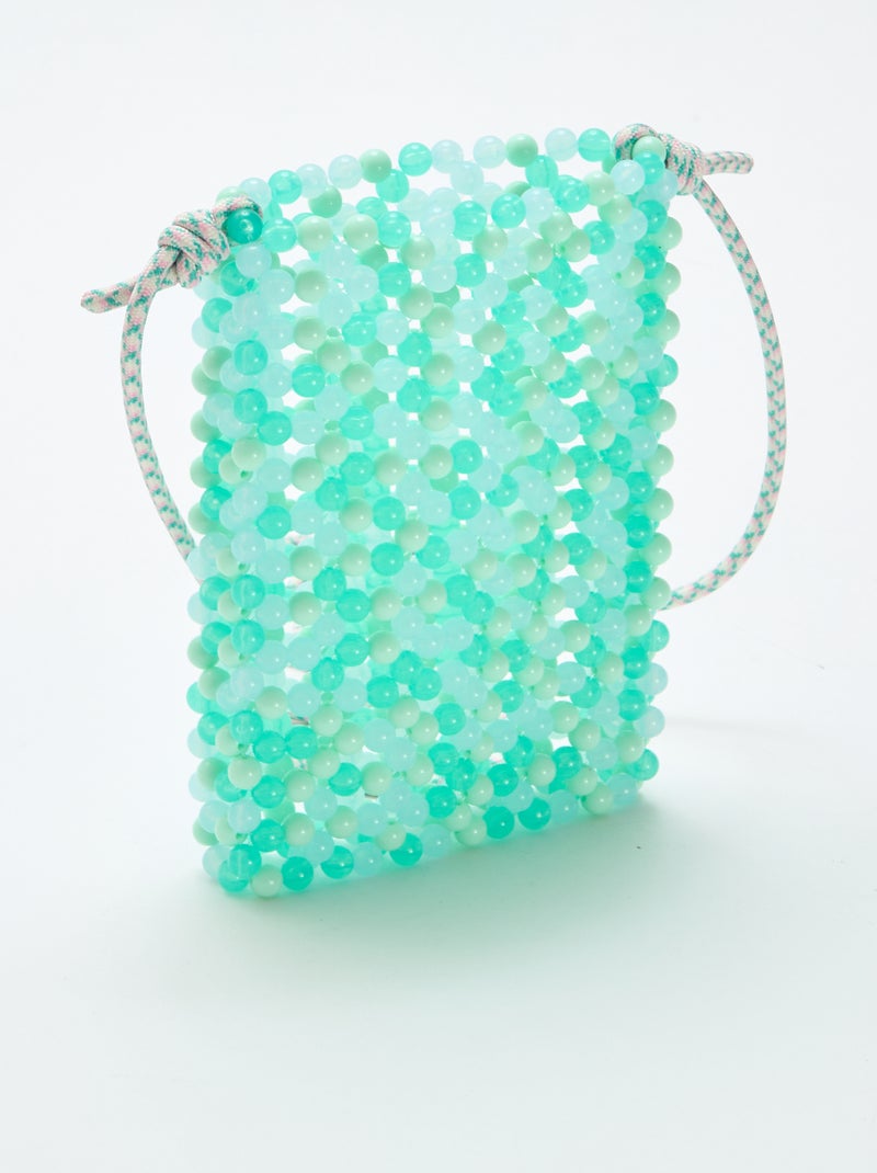 Bolsa de telefone em pérolas Verde - Kiabi