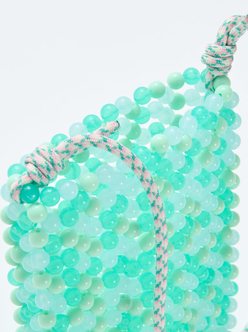 Bolsa de telefone em pérolas Verde - Kiabi