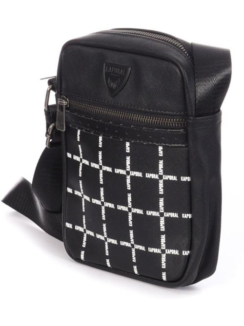 Bolsa de tiracolo masculina kaporal norpyh preto/branco - Kiabi Bolsa de tiracolo masculina kaporal norpyh preto/branco - Kiabi