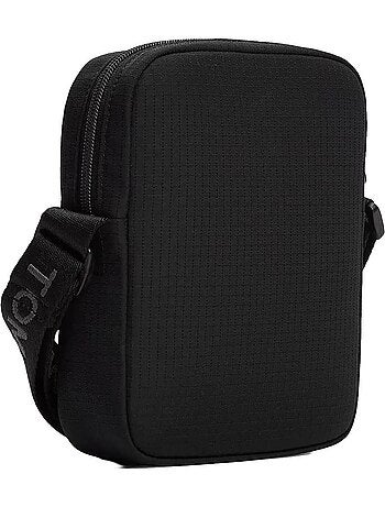 Bolsa de tiracolo preta masculina tommy hilfiger tjm ess daily