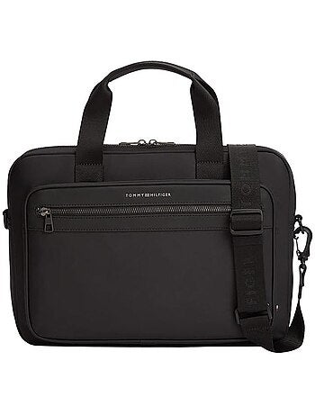 Bolsa de tiracolo tommy hilfiger repreve preta para homem