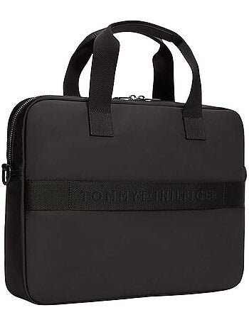 Bolsa de tiracolo tommy hilfiger repreve preta para homem