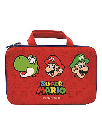 Bolsa de transporte protetora super mario para consolas portáteis e tablets até 10''