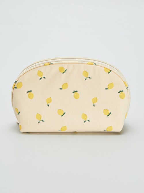 Bolsa em algodão com estampado frutas - Kiabi