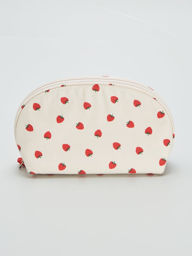Bolsa em algodão com estampado frutas VERMELHO - Kiabi