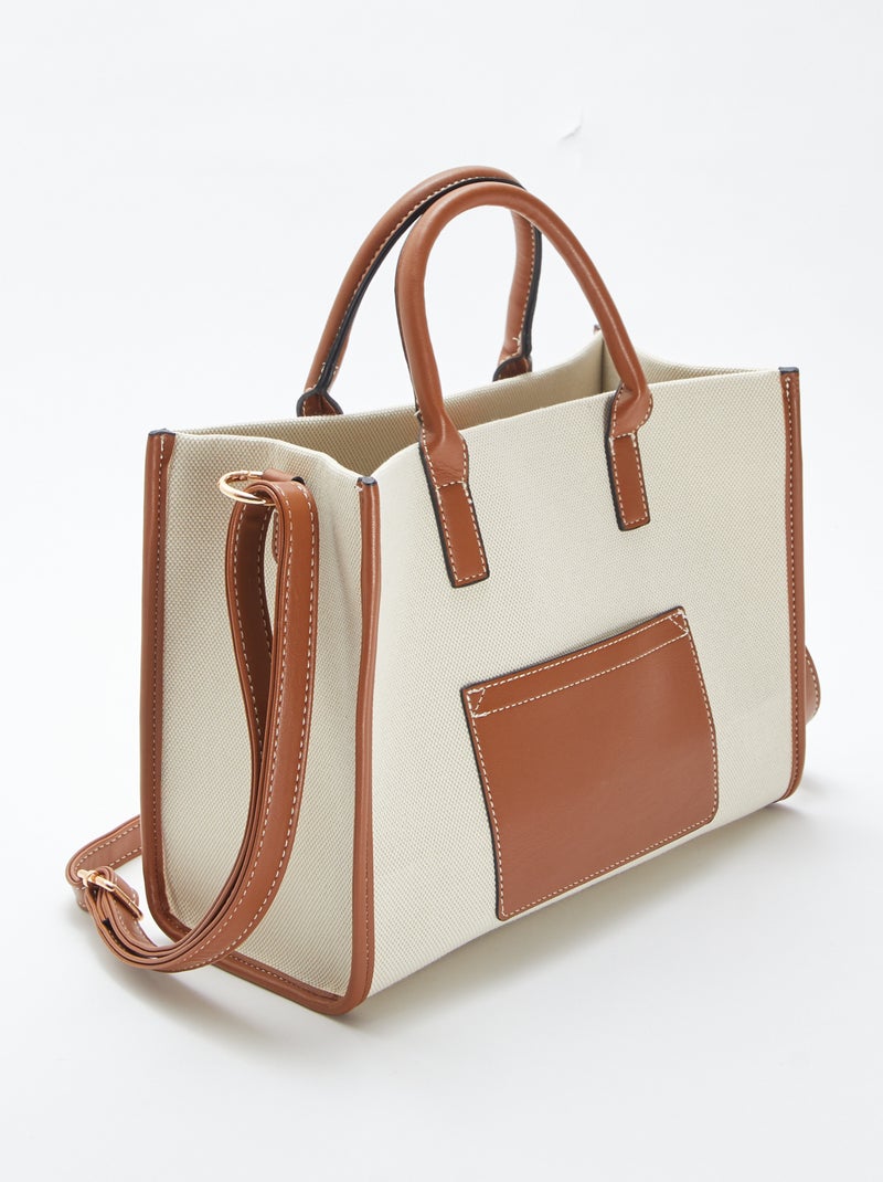 Bolsa em forma de sacola BEGE - Kiabi