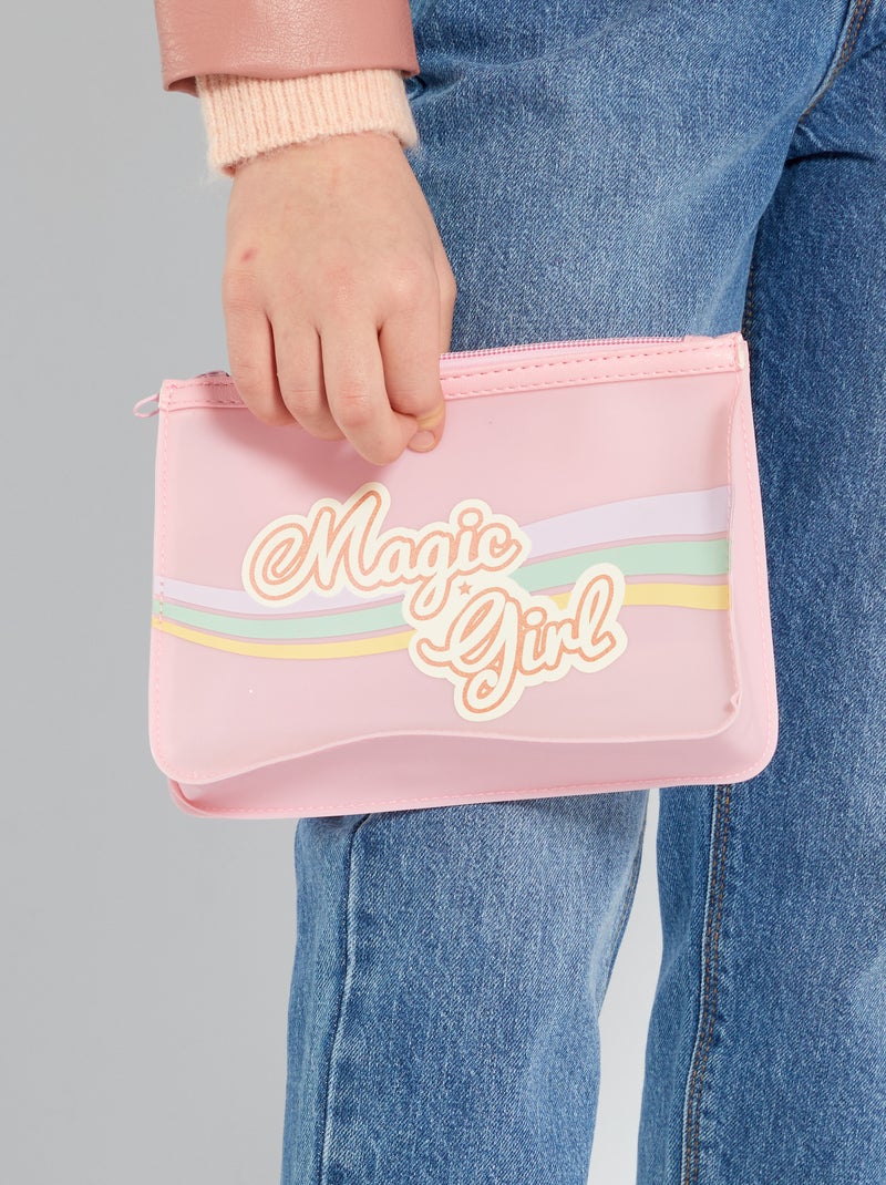 Bolsa estampada Rosa - Kiabi