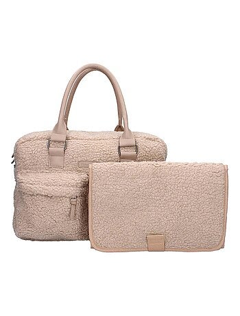 Bolsa maternidade em sherpa | sevira kids