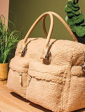 Bolsa maternidade em sherpa | sevira kids