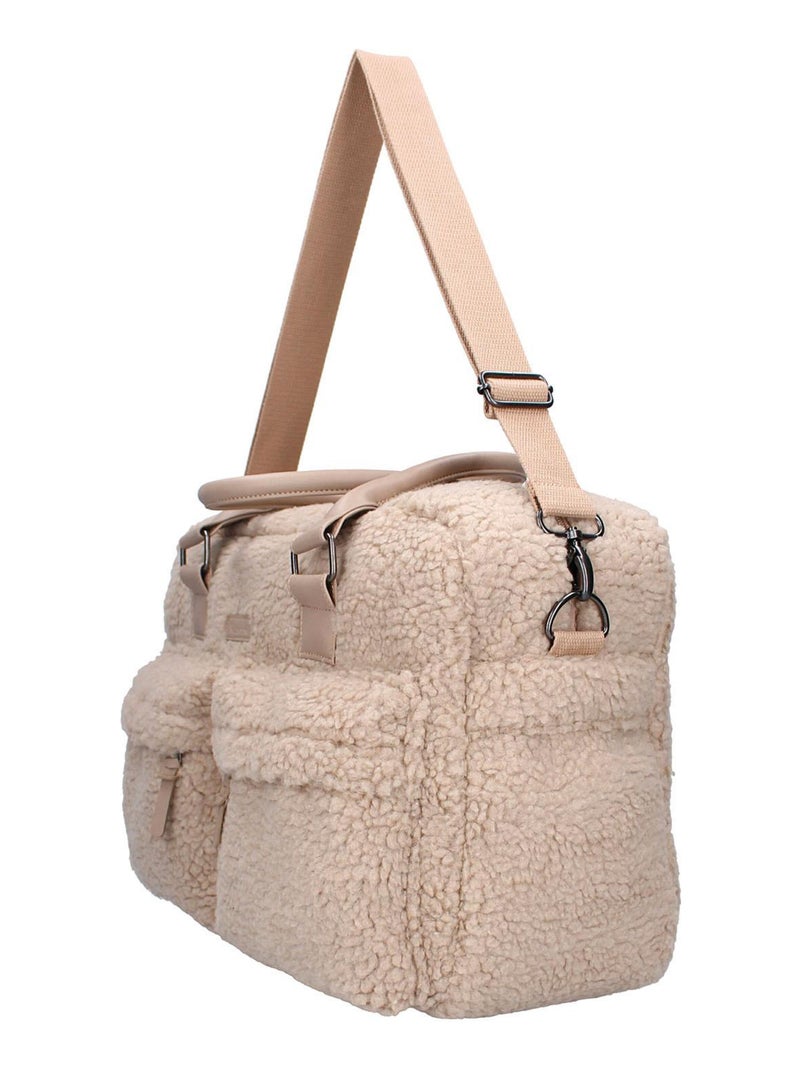 Bolsa maternidade em sherpa | sevira kids Bege - Kiabi