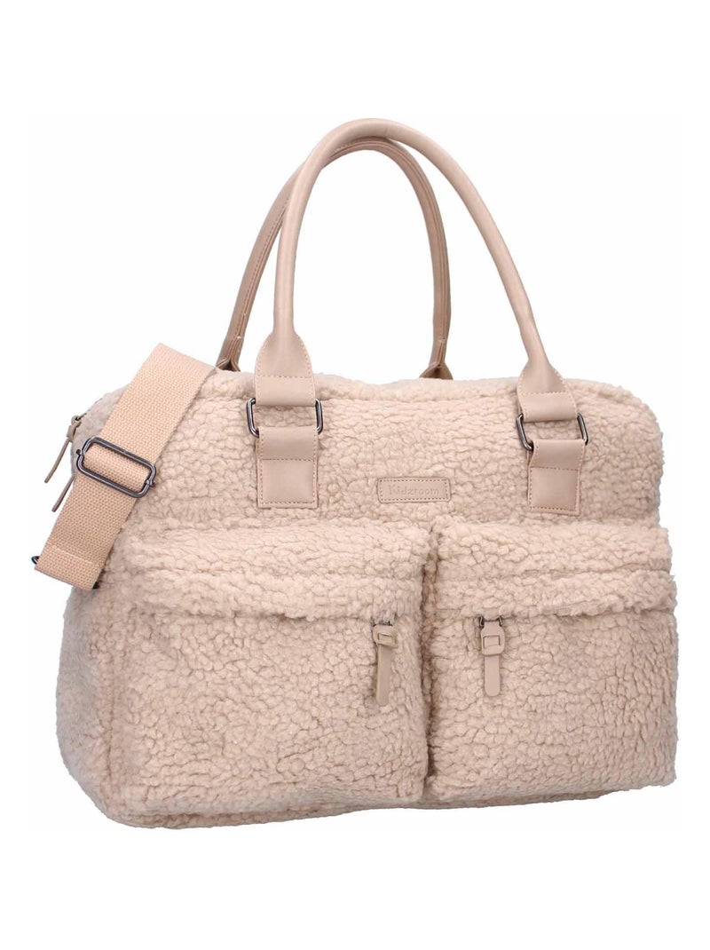 Bolsa maternidade em sherpa | sevira kids Bege - Kiabi