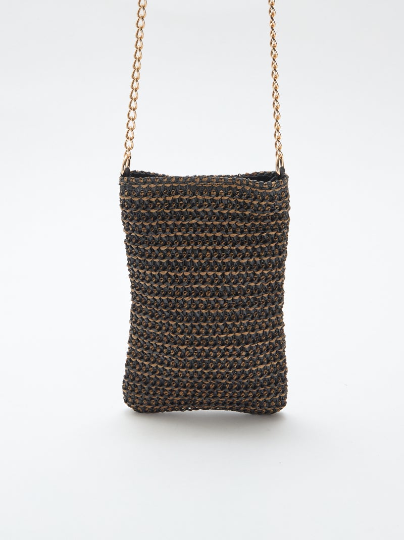 Bolsa para telemóvel a tiracolo Castanho - Kiabi