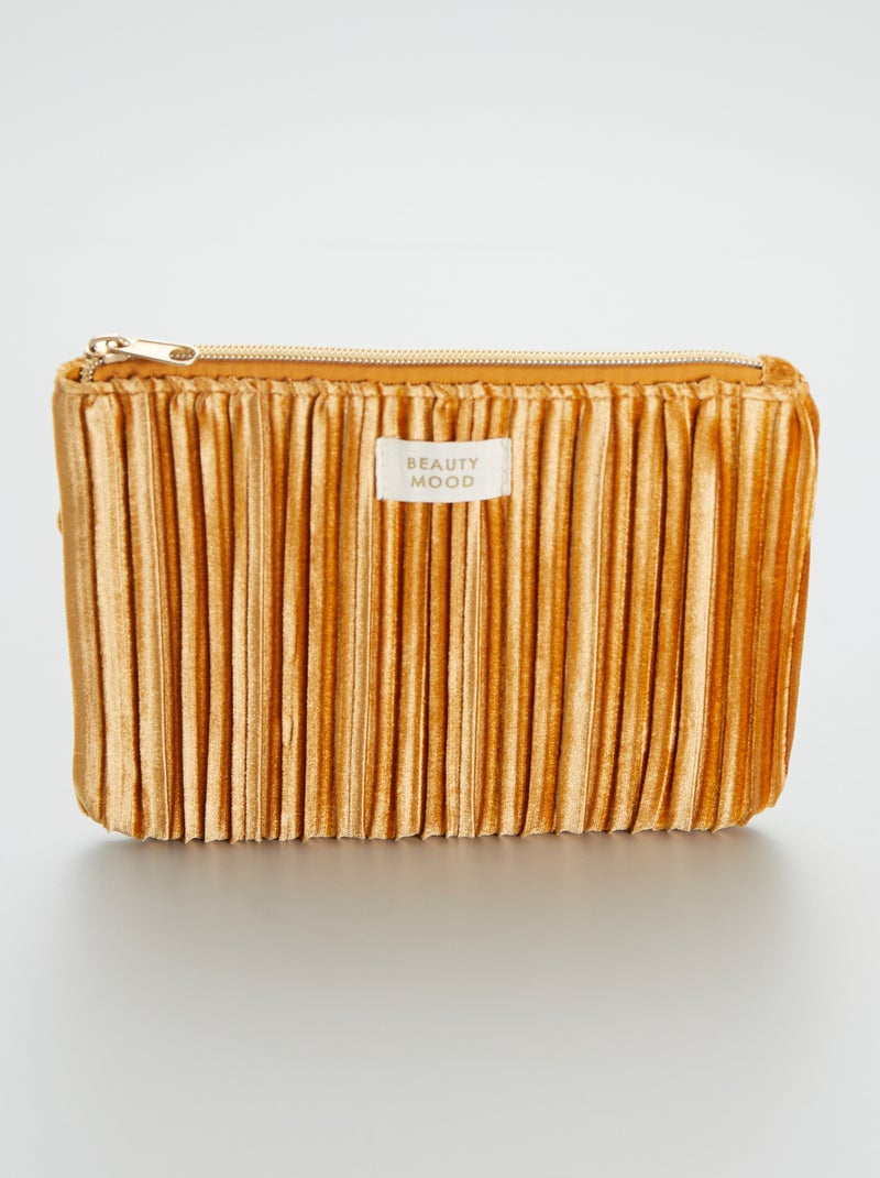 Bolsa pequena com efeito veludo CASTANHO - Kiabi
