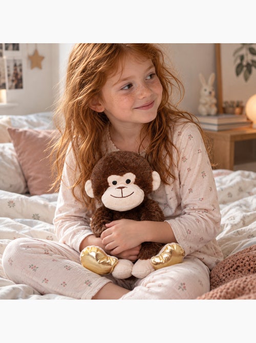 Bolsa térmica macaco em peluche com pérolas quente ou frio - Kiabi Bolsa térmica macaco em peluche com pérolas quente ou frio - Kiabi