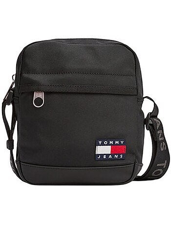 Bolsa Tiracolo Preta Masculina Tommy Hilfiger AM0AM