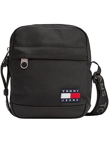 Bolsa Tiracolo Preta Masculina Tommy Hilfiger AM0AM