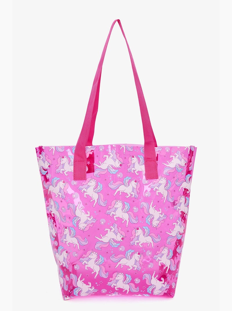 Bolsa unicorn menina penti Rosa-fluo/Solinotes - Kiabi
