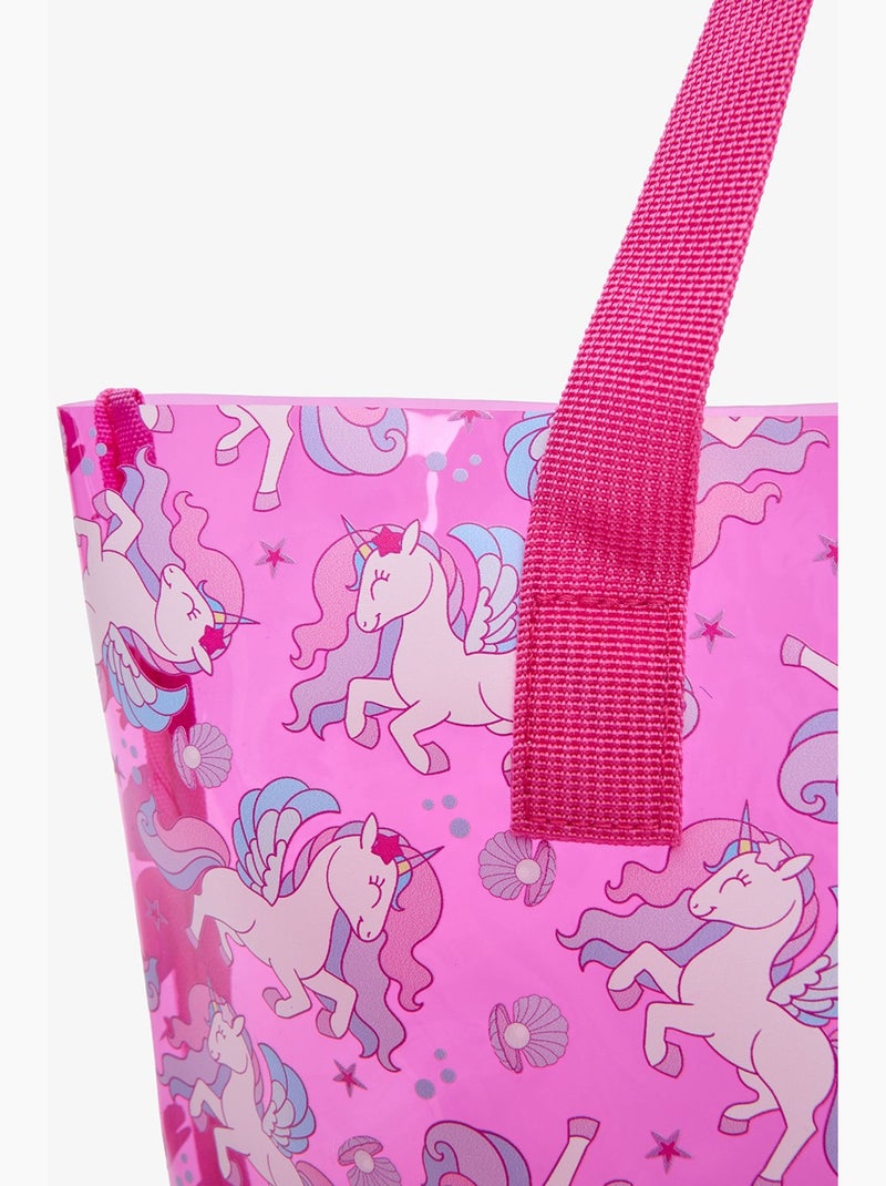 Bolsa unicorn menina penti Rosa-fluo/Solinotes - Kiabi