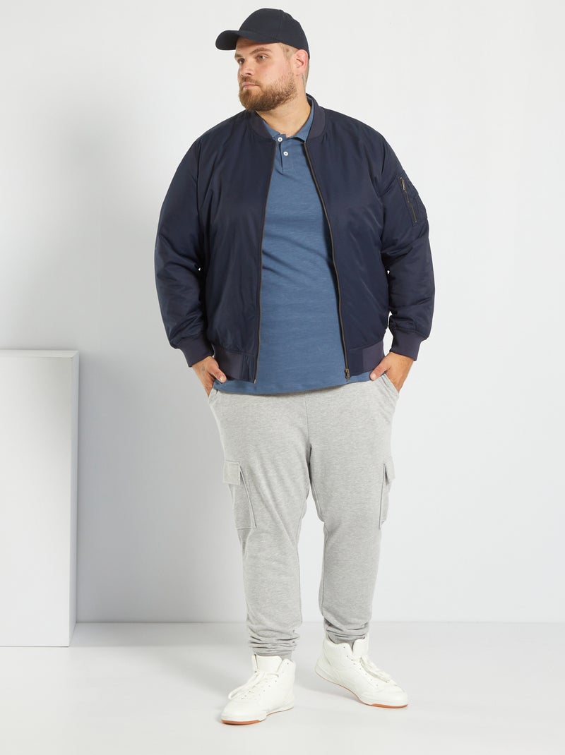 Bomber acolchoado leve AZUL - Kiabi