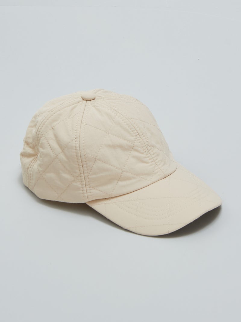 Boné acolchoado de nylon BEGE - Kiabi