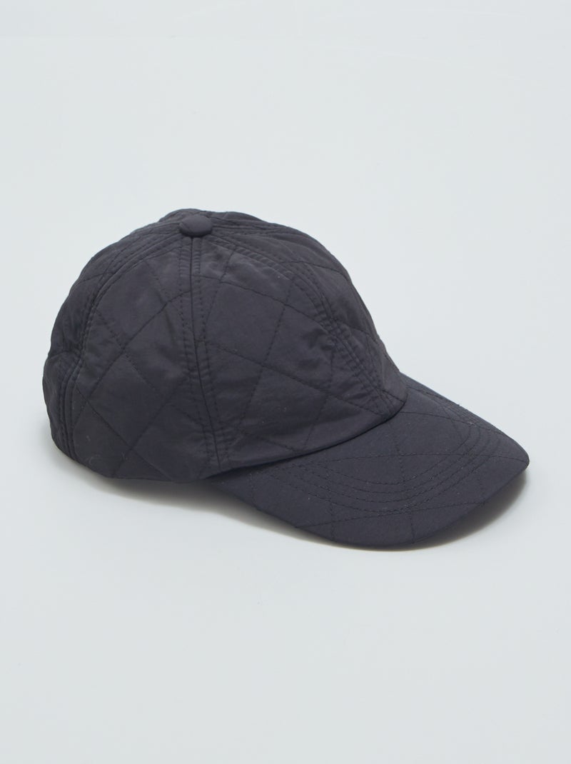 Boné acolchoado de nylon PRETO - Kiabi