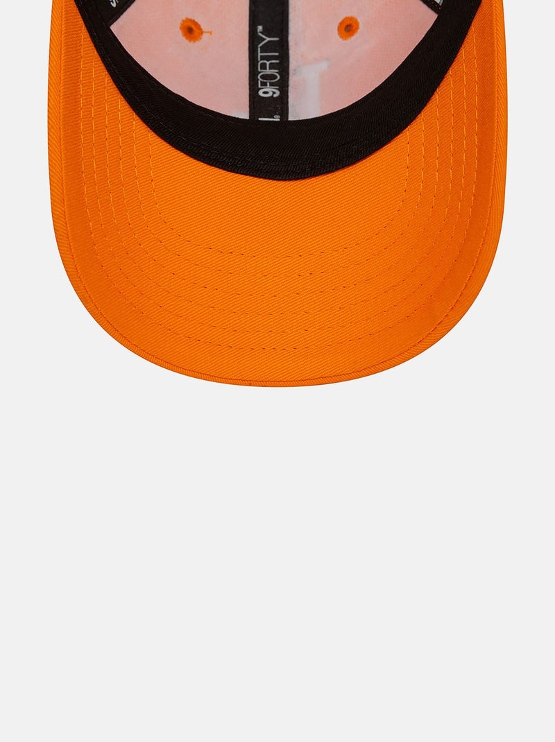 Boné ajustável - new era Branco Laranja - Kiabi