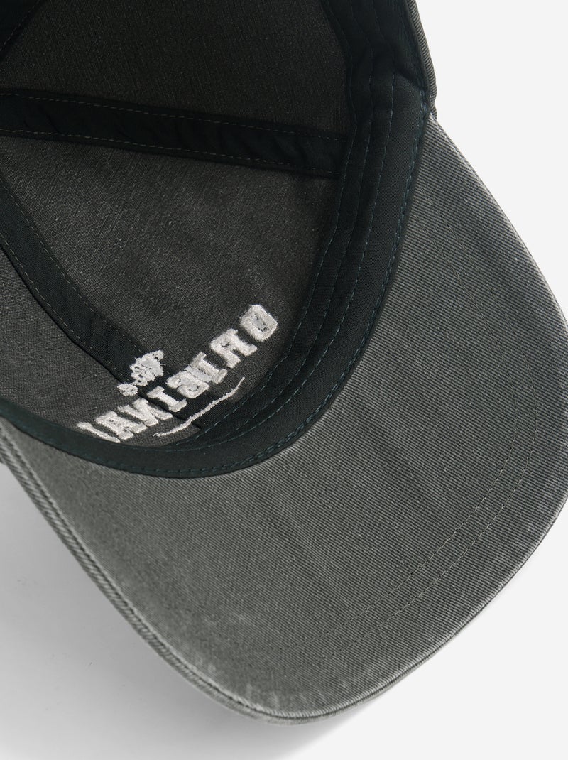 Boné ajustável com velcro Caqui - Kiabi