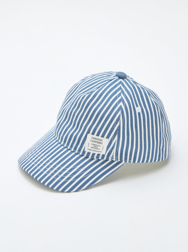 Boné às Riscas Azul - Kiabi