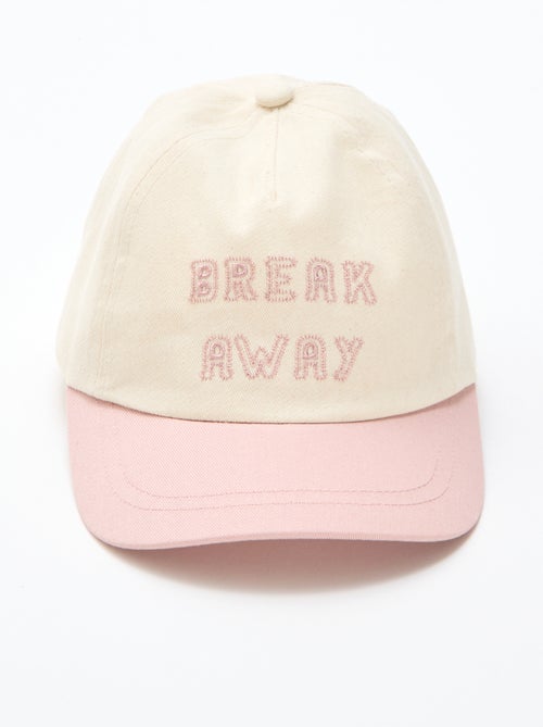 Boné bordado em tecido - Kiabi