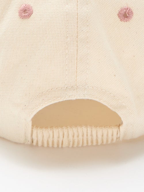 Boné bordado em tecido - Kiabi