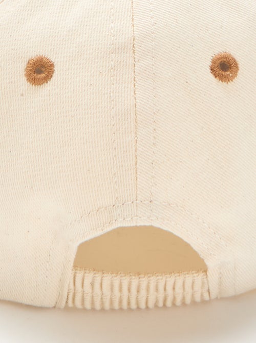 Boné bordado em tecido - Kiabi