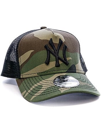 Boné camuflado new era yankees para menino