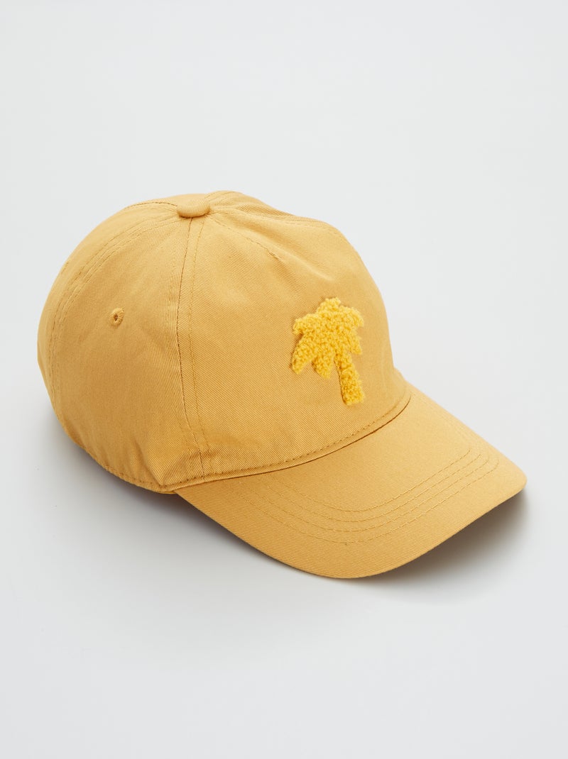 Boné com bordado 'palmeira' AMARELO - Kiabi