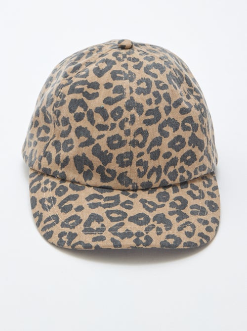 Boné com estampado de leopardo - Kiabi