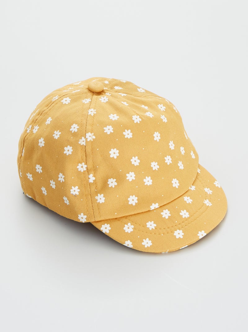 Boné com motivo 'flores' AMARELO - Kiabi