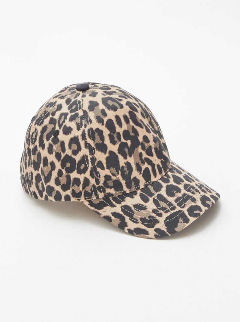 Boné com motivo leopardo Bege - Kiabi