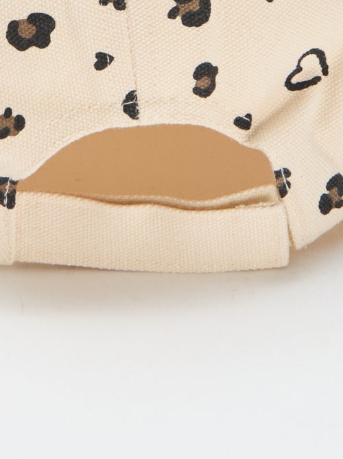 Boné com padrão ajustável com velcro - Kiabi