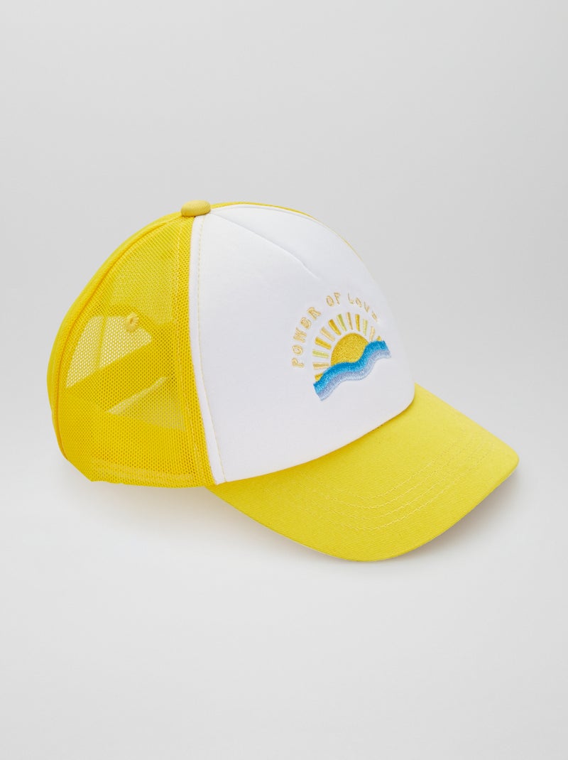 Boné com rede AMARELO - Kiabi