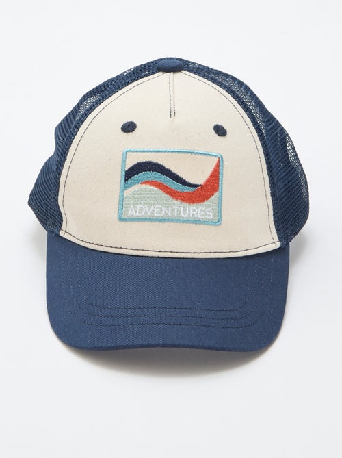 Boné com rede e bordado à frente - Kiabi