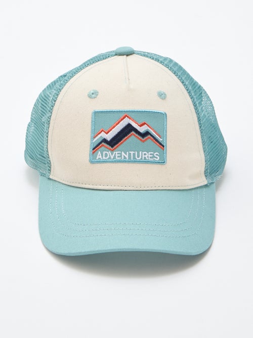 Boné com rede e bordado à frente - Kiabi