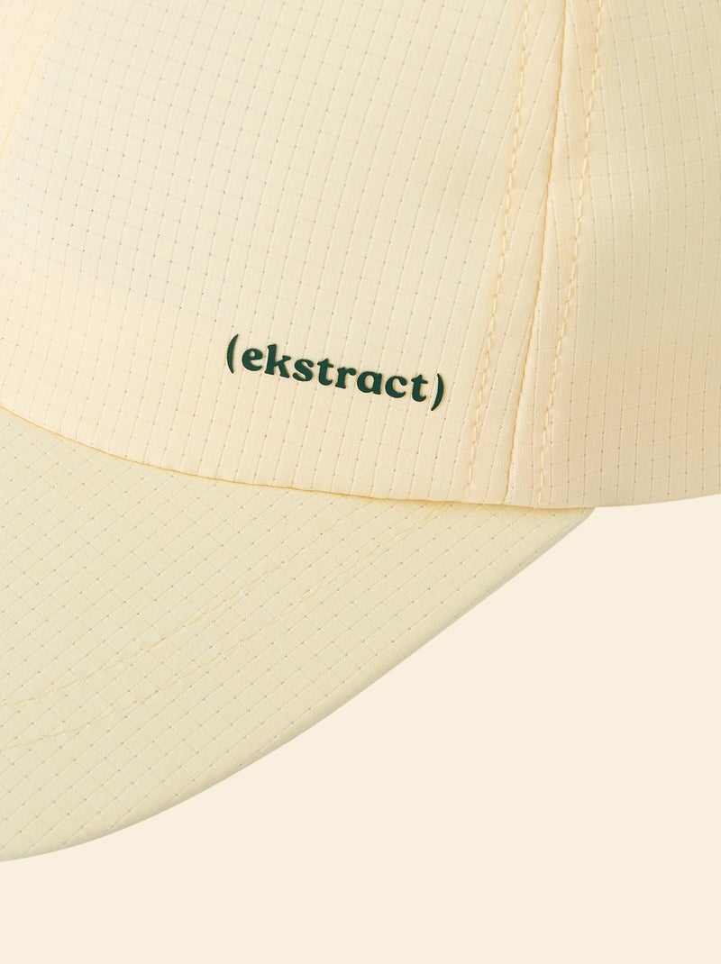 Boné de desporto (ekstract) com pala rígida lisa Amarelo - Kiabi