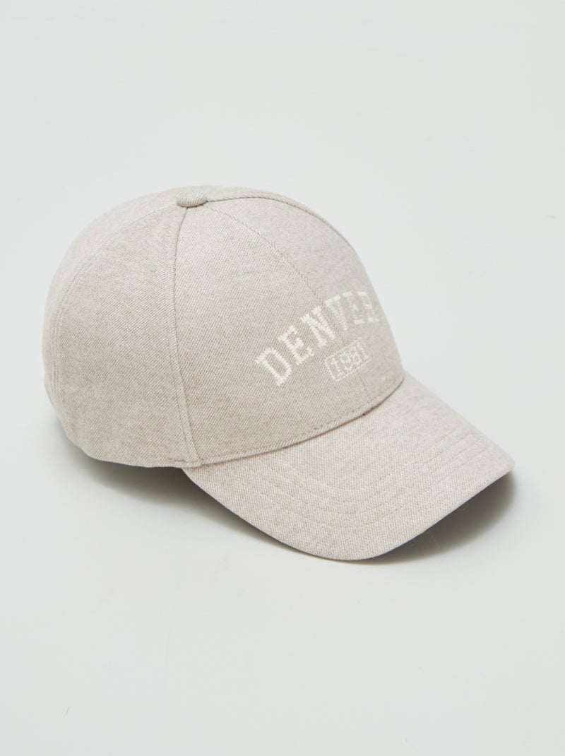 Boné de feltro Denver BEGE - Kiabi
