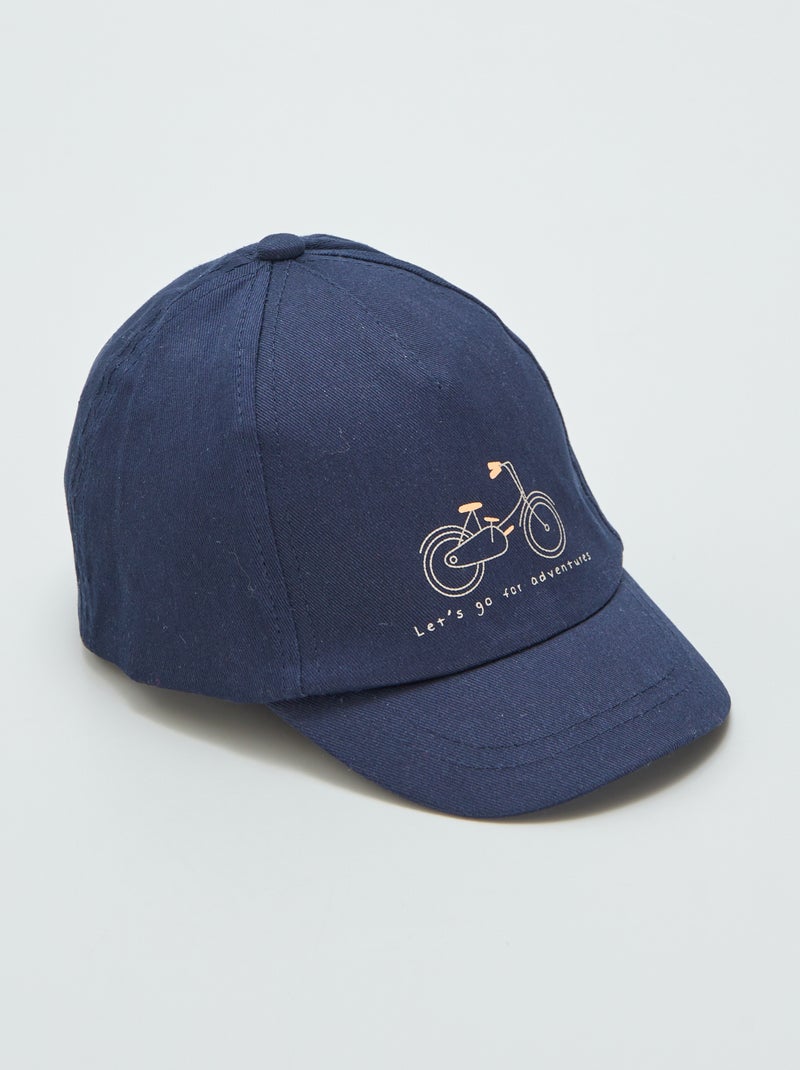 Boné de lona estampado AZUL - Kiabi
