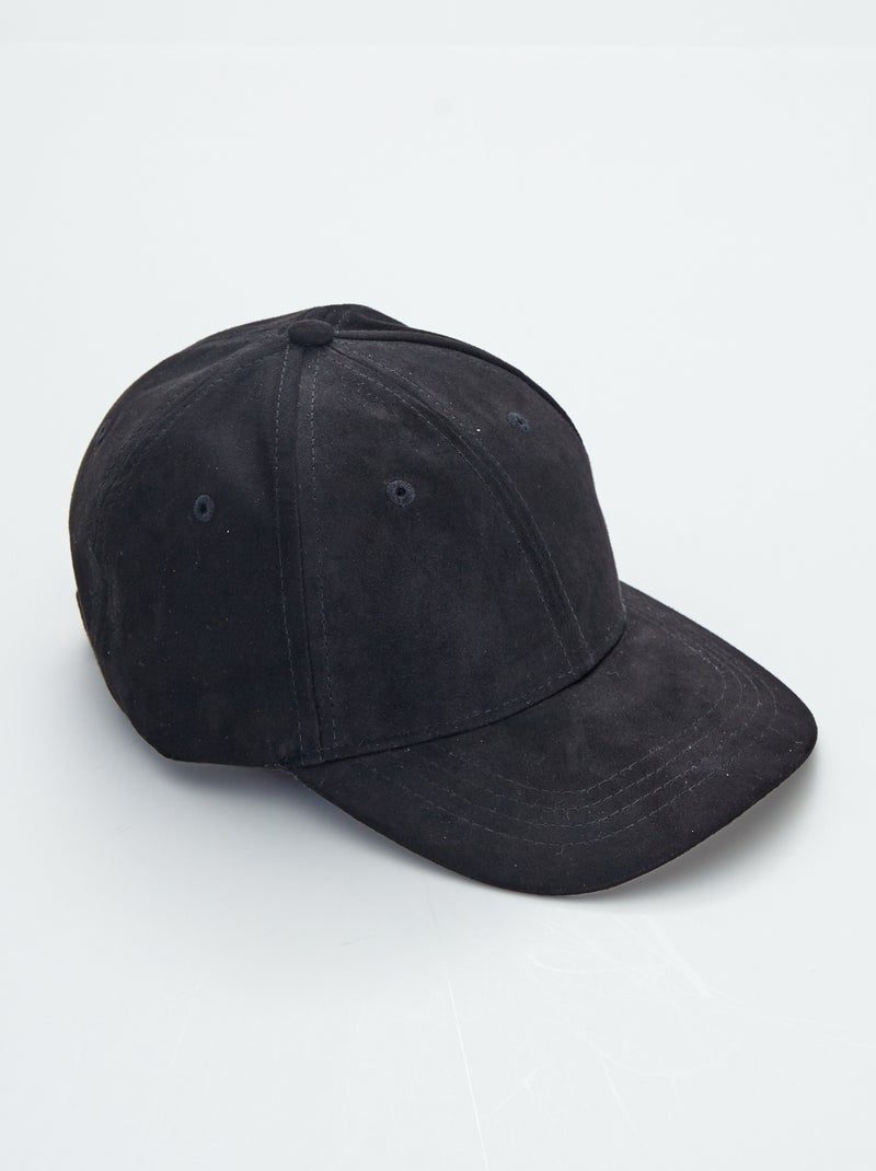 Boné de lona liso PRETO - Kiabi
