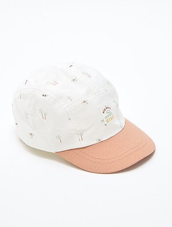 Boné de tecido estampado